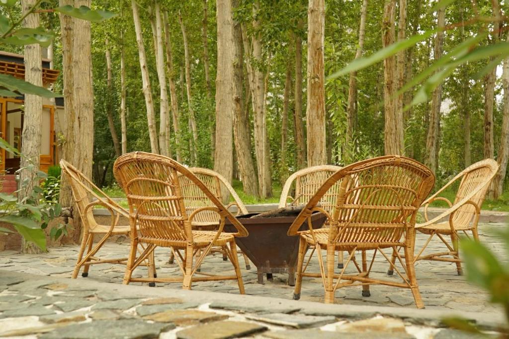 Apple Nubra Cottage - Evening View